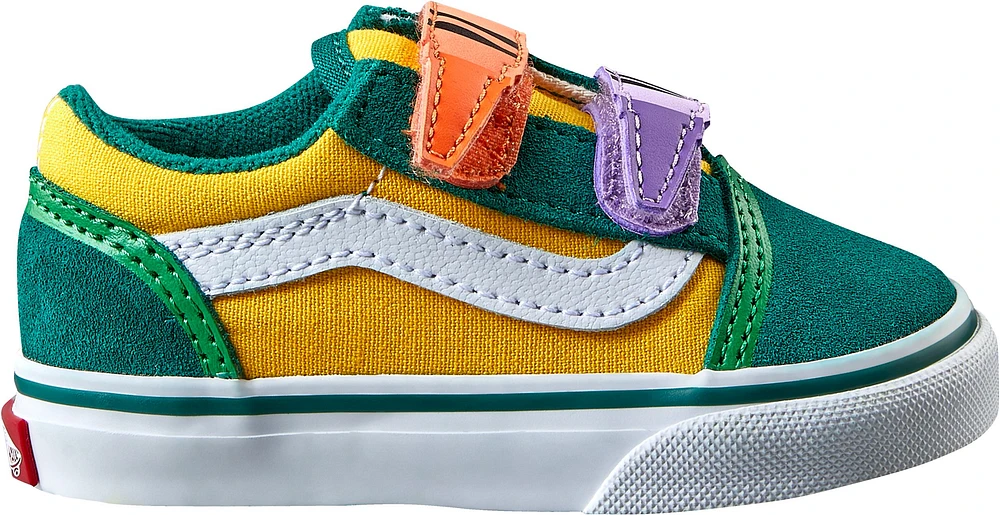 Vans x Crayola Kids' Toddler Old Skool V Skate Shoes, Sneakers, Boys', Velcro