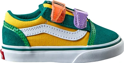 Vans x Crayola Kids' Toddler Old Skool V Skate Shoes, Sneakers, Boys', Velcro