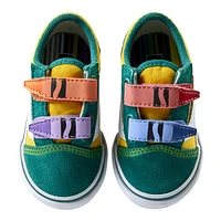 Vans x Crayola Kids' Toddler Old Skool V Skate Shoes, Sneakers, Boys', Velcro