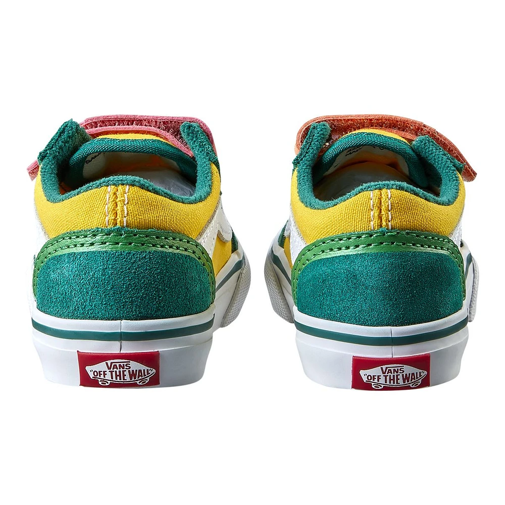 Vans x Crayola Kids' Toddler Old Skool V Skate Shoes, Sneakers, Boys', Velcro