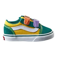 Vans x Crayola Kids' Toddler Old Skool V Skate Shoes, Sneakers, Boys', Velcro