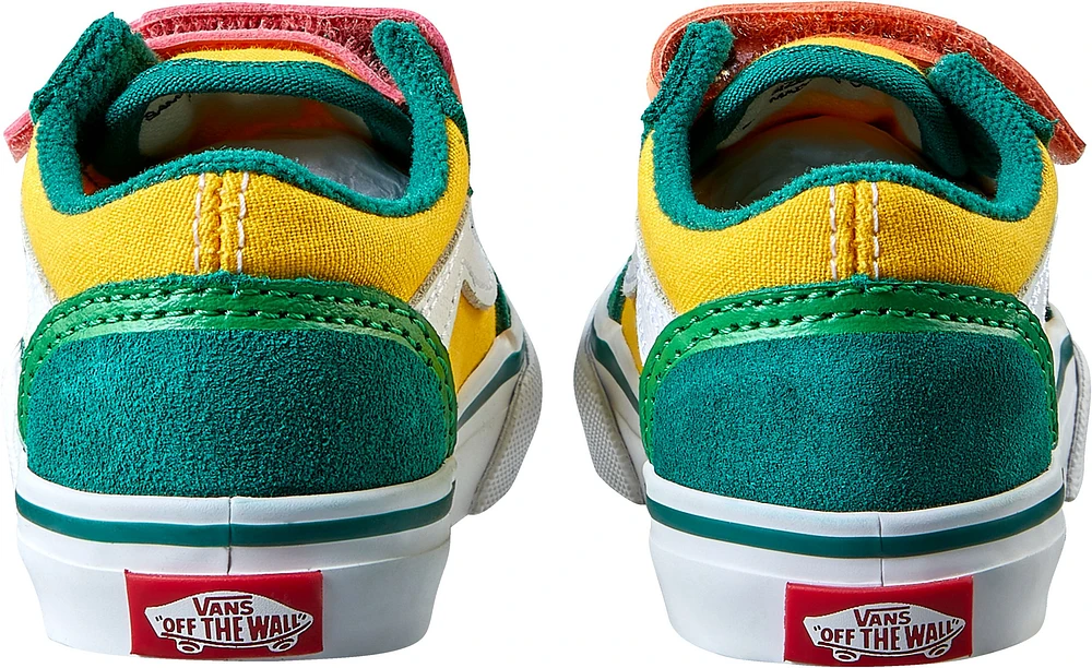 Vans x Crayola Kids' Toddler Old Skool V Skate Shoes, Sneakers, Boys', Velcro