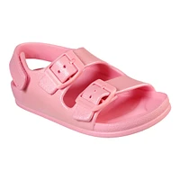 Skechers Kids' Toddler Lil Cali Blast Slide Slides/Sandals, Girls', Velcro, Heel Strap