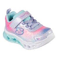 Skechers Kids' Toddler Flutter Heart Lights Simply Love Shoes, Slip On, Running, Velcro, Light Up