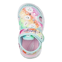 Skechers Kids' Toddler Heart Lights Slides/Sandals, Girls', Closed Toe, Velcro, Light Up