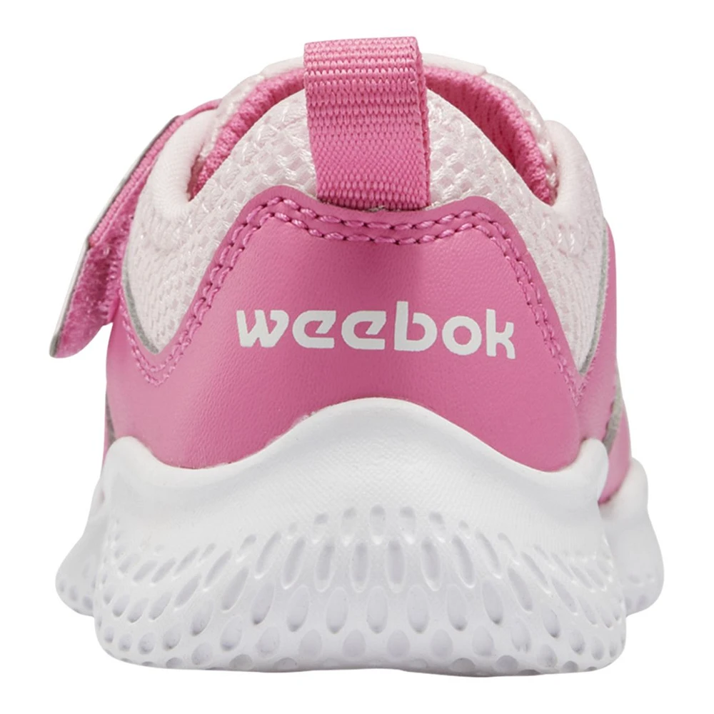 Reebok Kids' Toddler Weebok Flex Sprint Shoes, Running, Velcro, Leather, Mesh