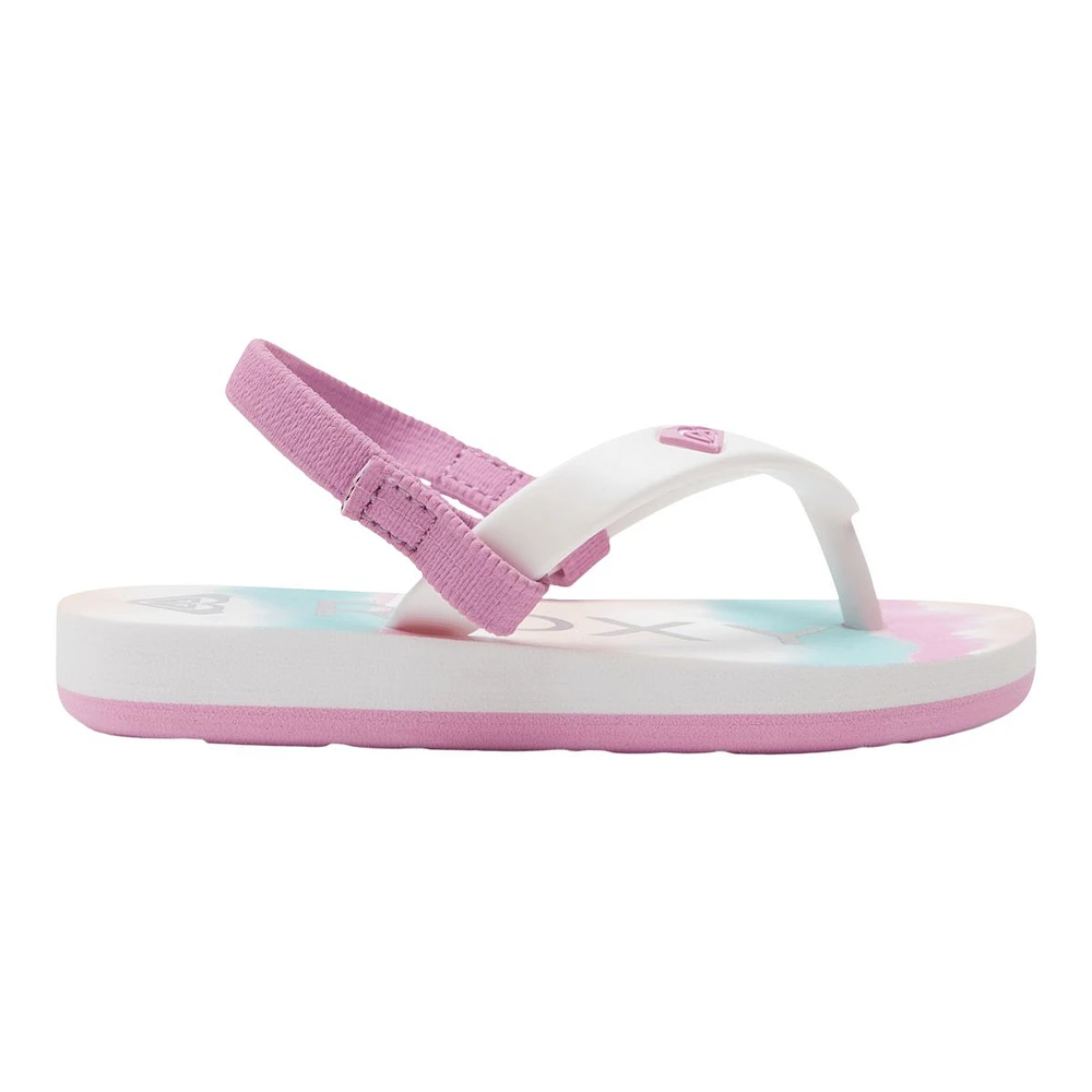 Roxy Kids' Toddler Tahiti VI Flip Flops/Sandals, Girls', Heel Strap