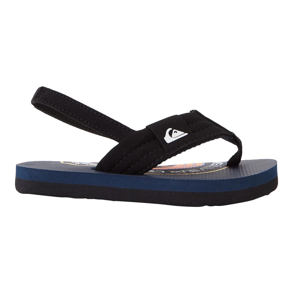 Quiksilver Kids' Toddler Molokai Layback Flip Flops/Sandals, Boys'/Girls', Velcro