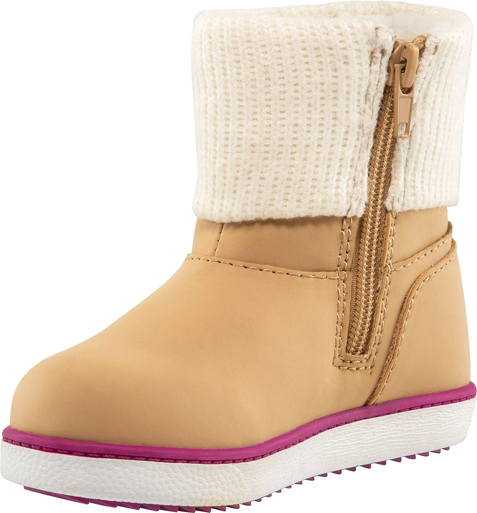 Ripzone Kids' Toddler Scotia Cuff Winter Boots, Girls', High Top, Waterproof, Snow