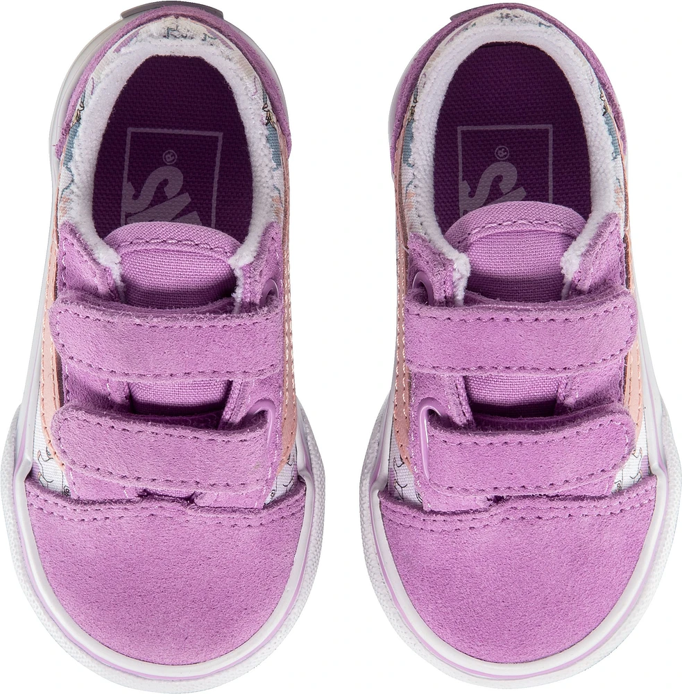 Vans Kids' Toddler Old Skool V Skate Shoes, Sneakers, Girls', Velcro