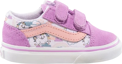 Vans Kids' Toddler Old Skool V Skate Shoes, Sneakers, Girls', Velcro