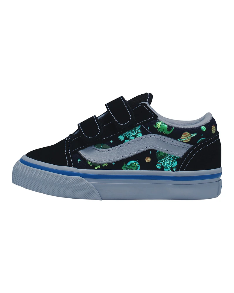 Vans Toddler Kids' Old Skool V Glow Skate Shoes