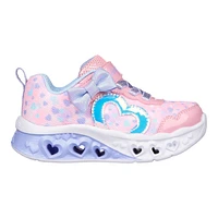 Skechers Toddler Girls' Flutter Heart Lights Shoes