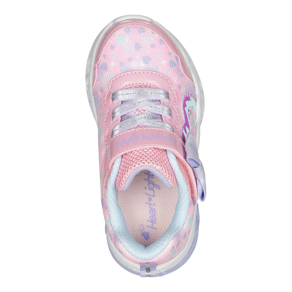 Skechers Toddler Girls' Flutter Heart Lights Shoes