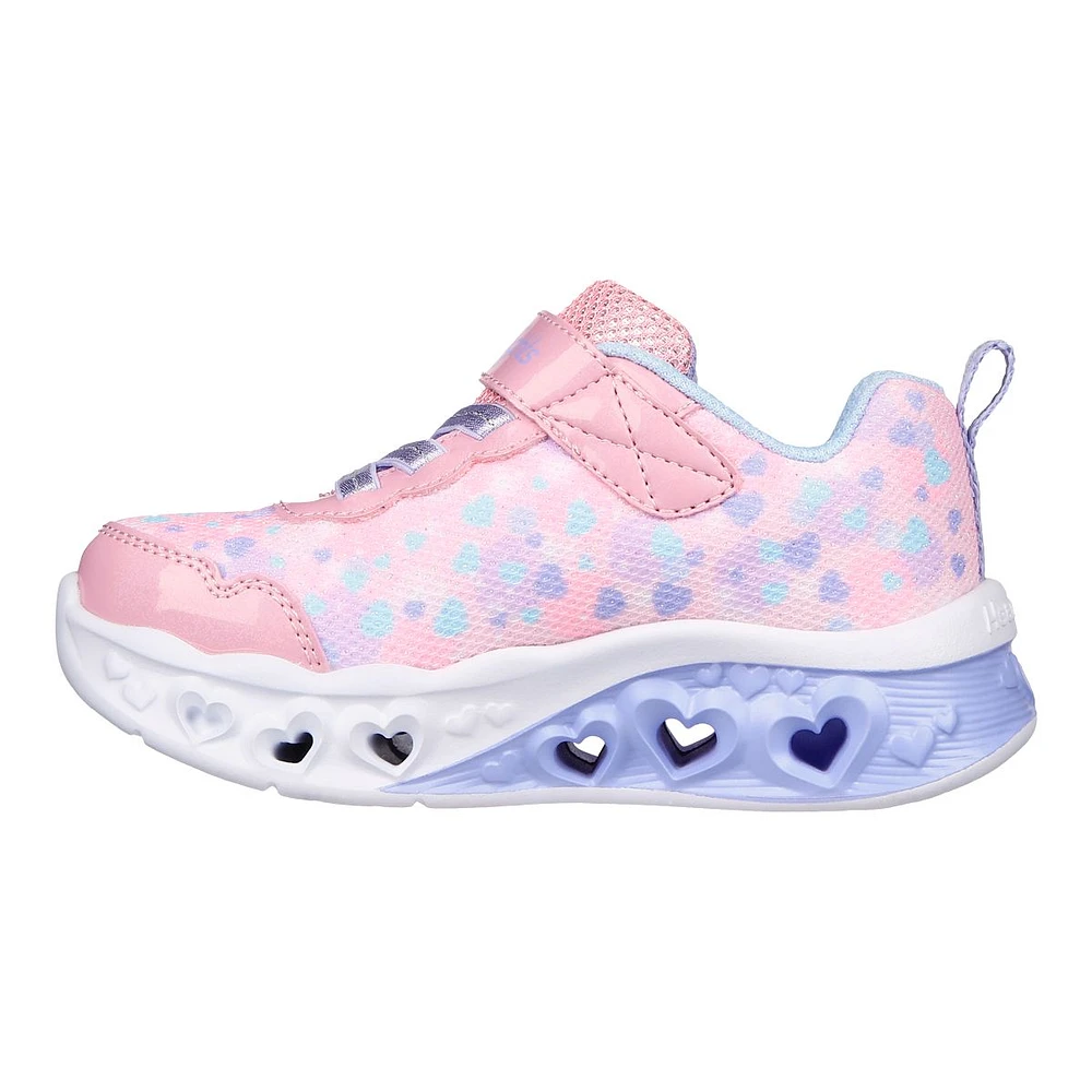 Skechers Toddler Girls' Flutter Heart Lights Shoes