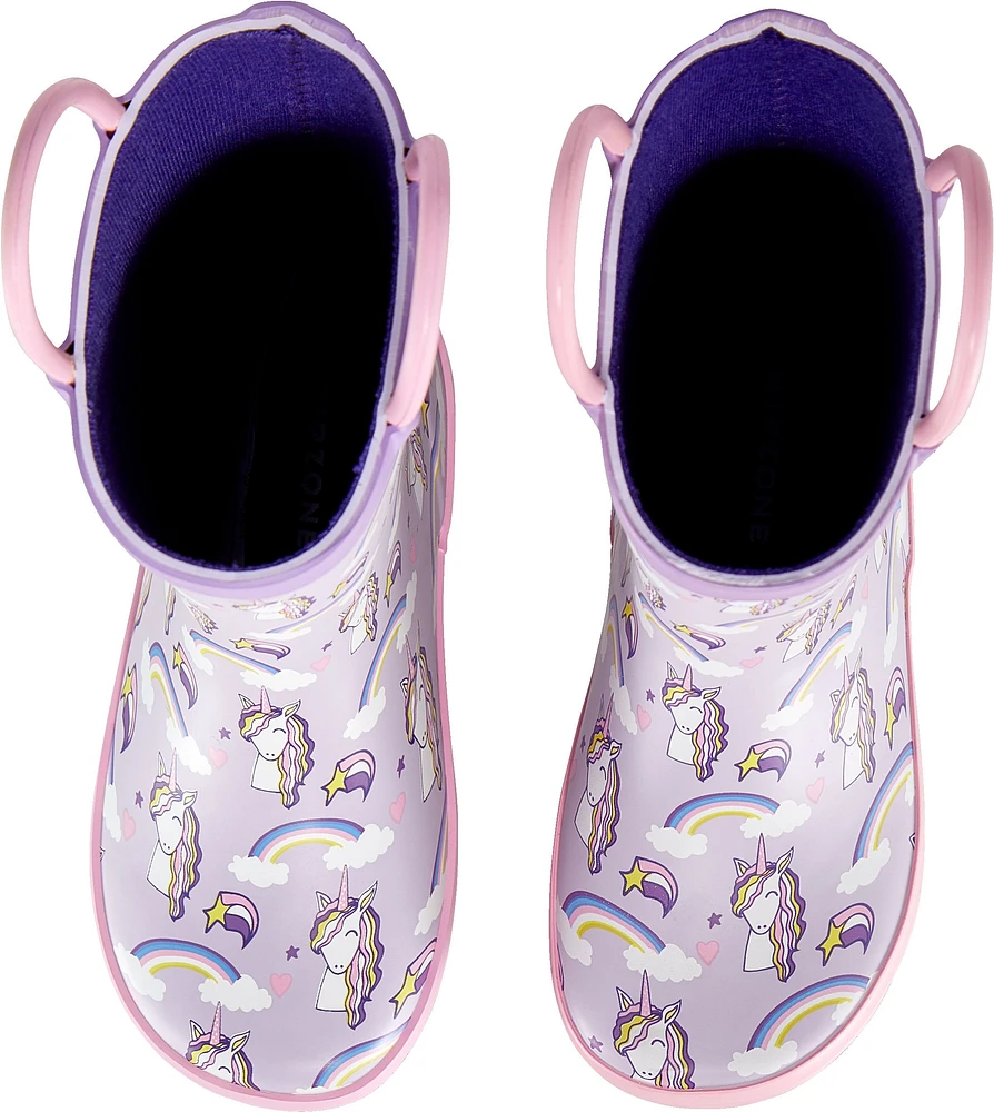 Ripzone Toddler Girls' Iris Rain Boot Unicorn Running Shoes