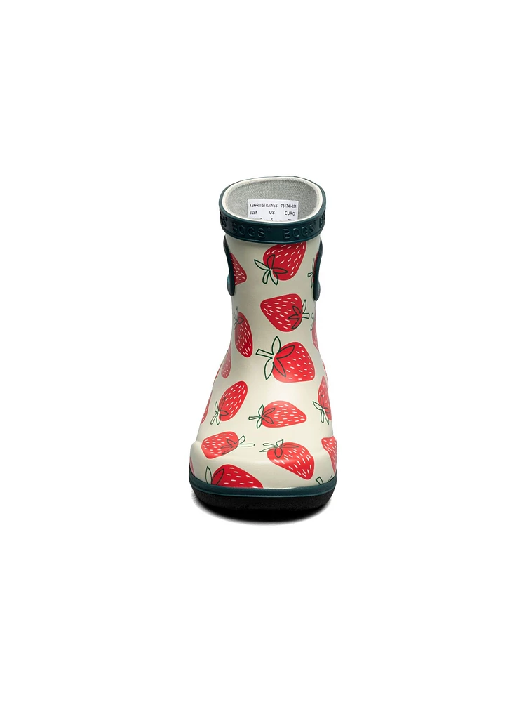 Bogs Toddler Girls' Skipper II Strawberries Moss Rain Boots