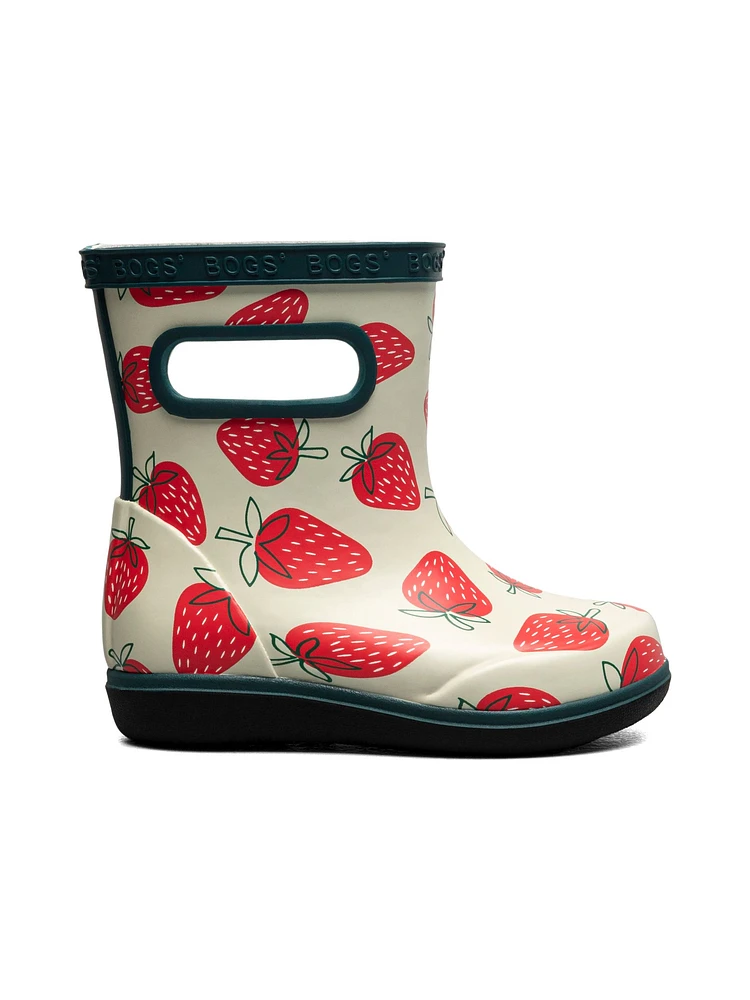 Bogs Toddler Girls' Skipper II Strawberries Moss Rain Boots