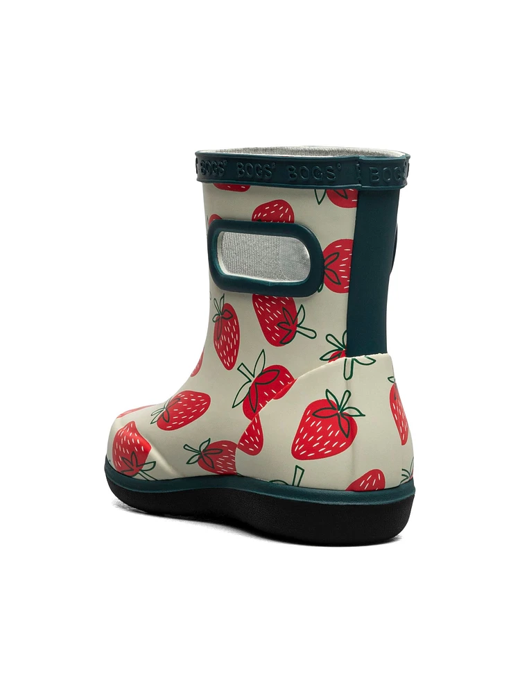 Bogs Toddler Girls' Skipper II Strawberries Moss Rain Boots