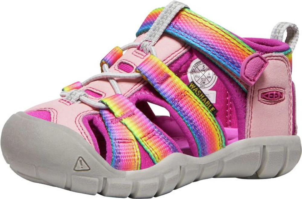 Keen Canada Outdoor Toddler Seacamp II CNX-T Sandals - Rainbow/Festival Fuchsia