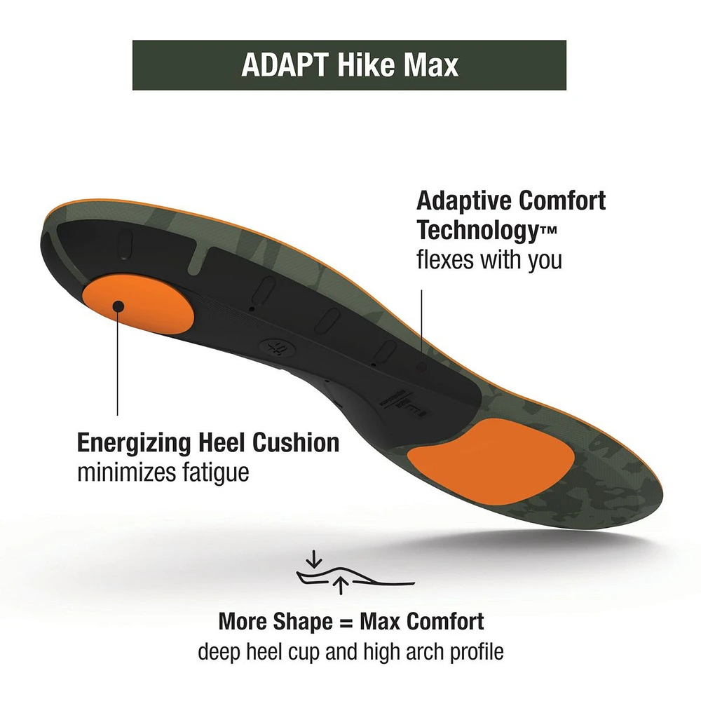 Superfeet ADAPT Hike Max Insoles, Shoe Inserts