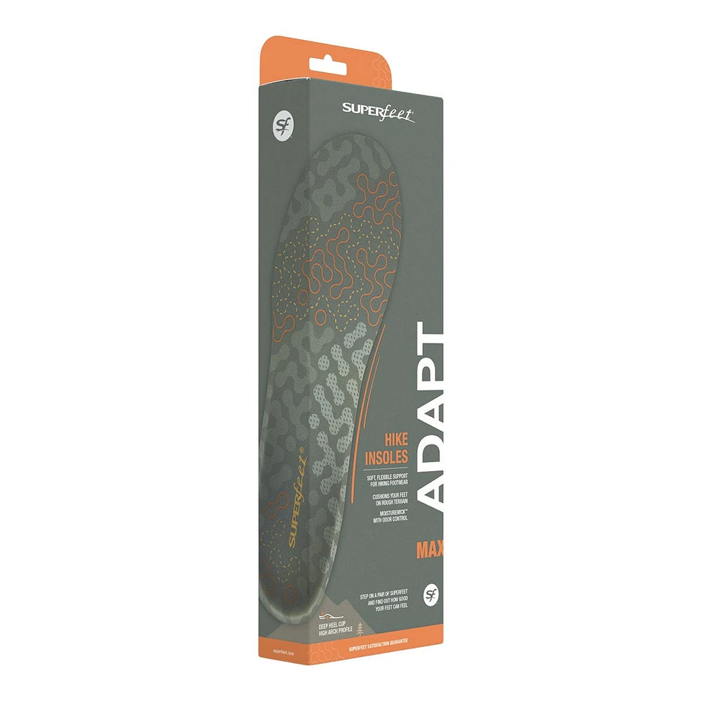 Superfeet ADAPT Hike Max Insoles, Shoe Inserts