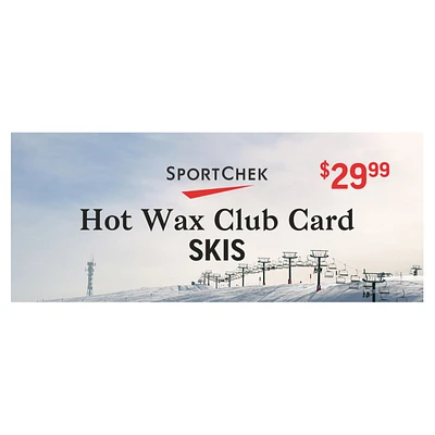 Ski Hot Wax Club Card - 1 Year Unlimited Use