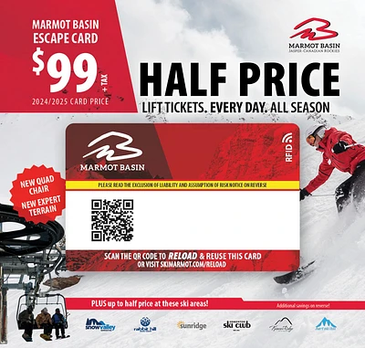 Marmot Basin Escape Card 2024/25