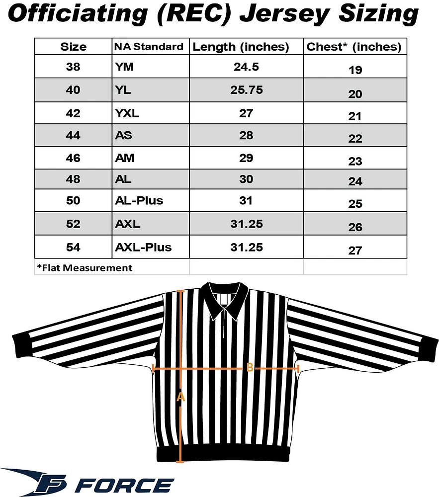 Force Rec Officiating Jersey - Youth