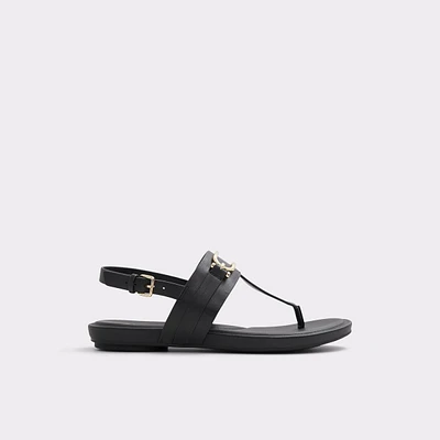 Adraynwan Black Women's Flat Sandals | ALDO Canada