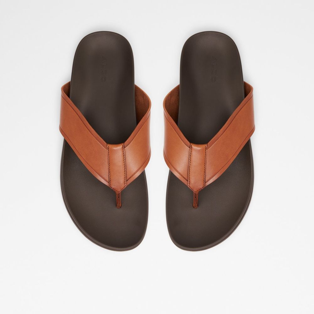 Afuthien Cognac Men's Flip flops | ALDO US