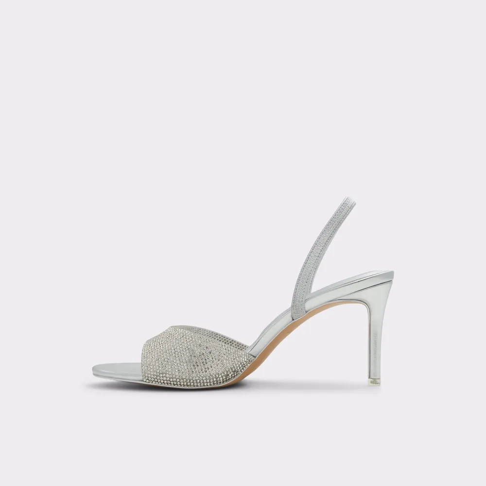 Aitana Argent Synthetic Femmes Sandales à talon | ALDO Canada