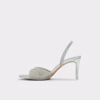 Aitana Argent Synthetic Femmes Sandales à talon | ALDO Canada