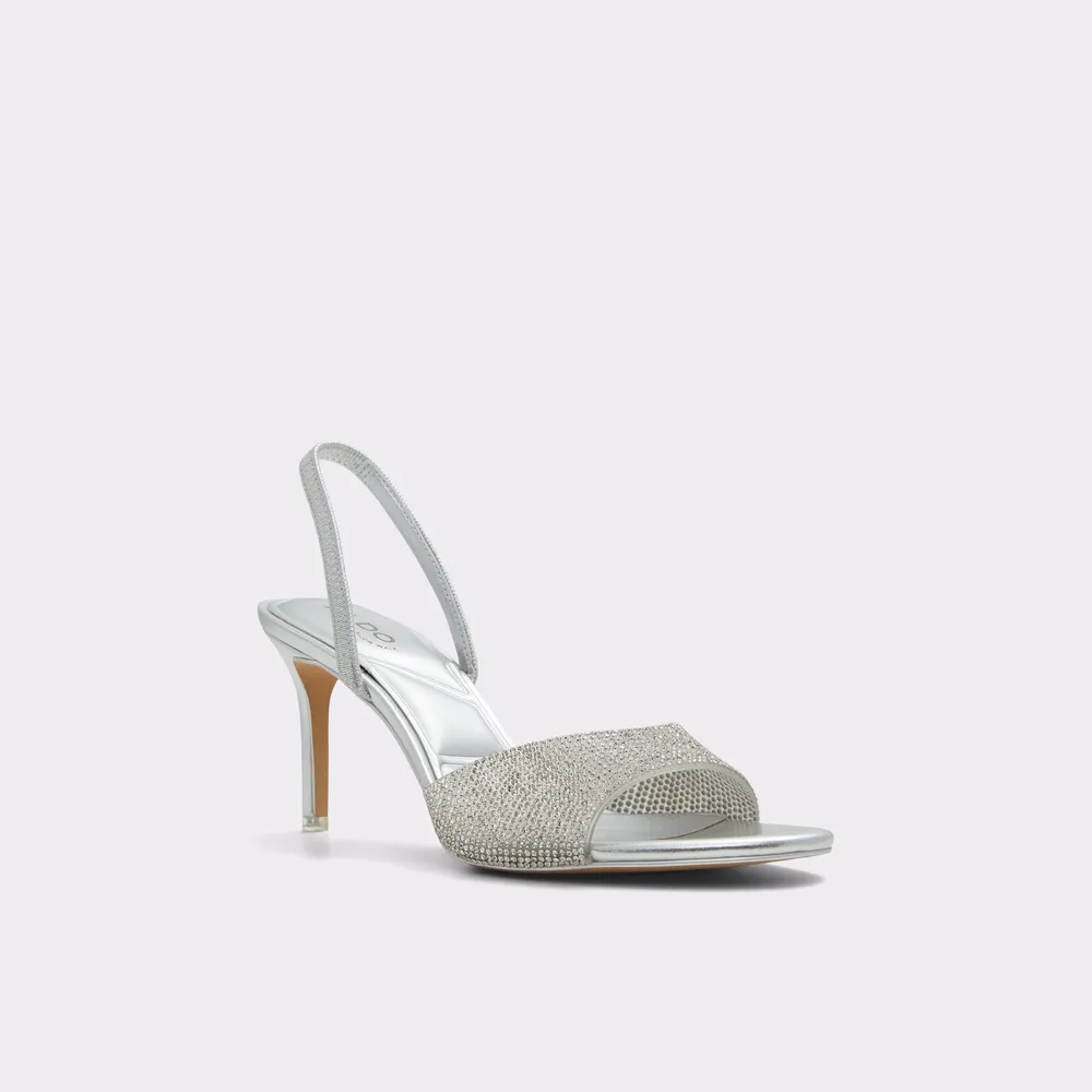 Aitana Argent Synthetic Femmes Sandales à talon | ALDO Canada