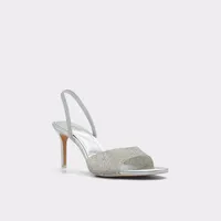 Aitana Argent Synthetic Femmes Sandales à talon | ALDO Canada