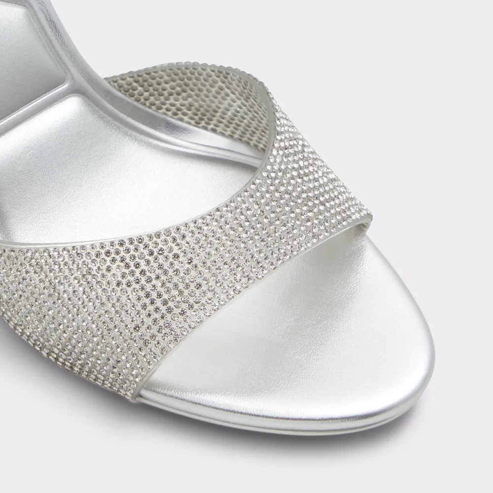Aitana Argent Synthetic Femmes Sandales à talon | ALDO Canada
