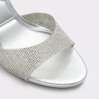 Aitana Argent Synthetic Femmes Sandales à talon | ALDO Canada