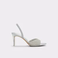 Aitana Argent Synthetic Femmes Sandales à talon | ALDO Canada
