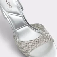 Aitana Argent Synthetic Femmes Sandales à talon | ALDO Canada