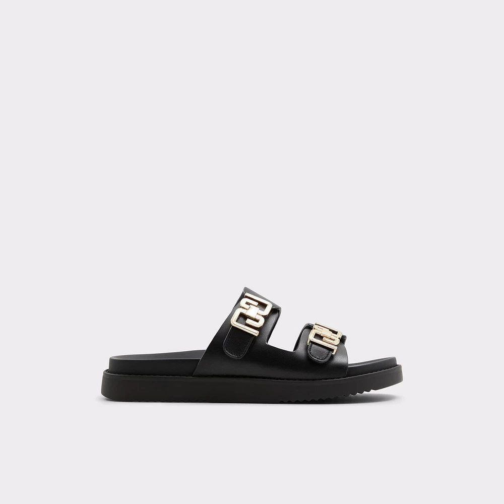 Alessie Black Women's Flat Sandals | ALDO Canada