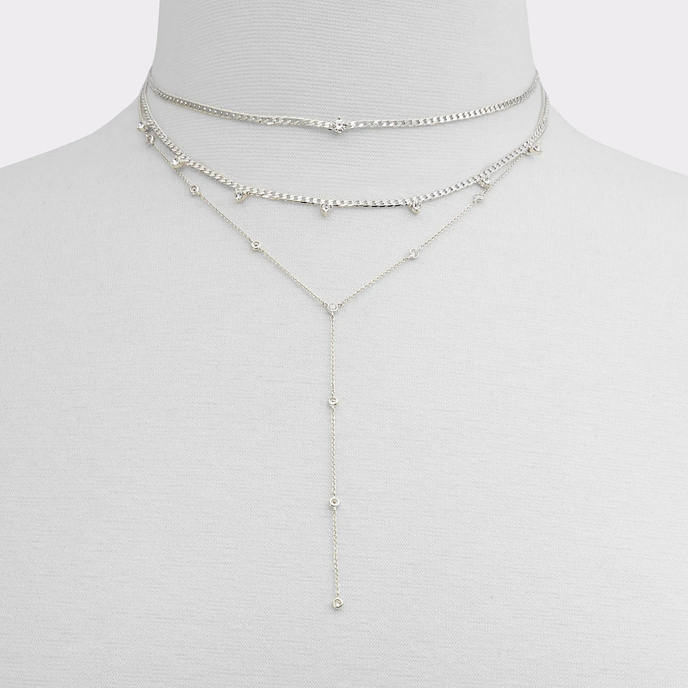 Allier Silver/Clear Multi Women's Necklaces | ALDO Canada