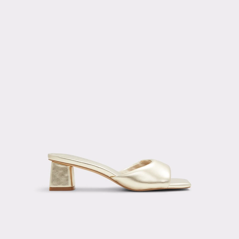 Aneka Gold Women's Heeled Mules | ALDO Canada