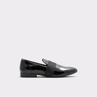 Asaria Open Black Synthetic Patent Men's Loafers & Slip-Ons | ALDO US