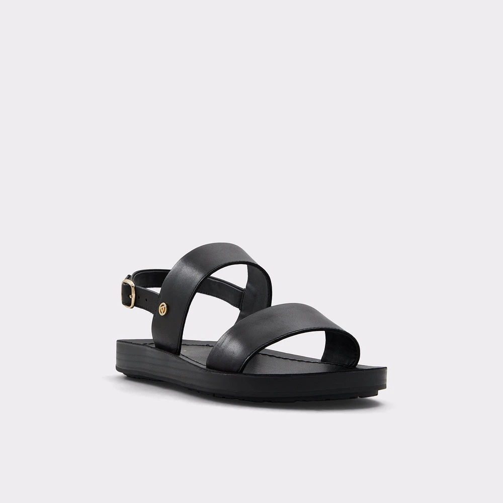 Bamaever Black Women's Flat Sandals | ALDO Canada