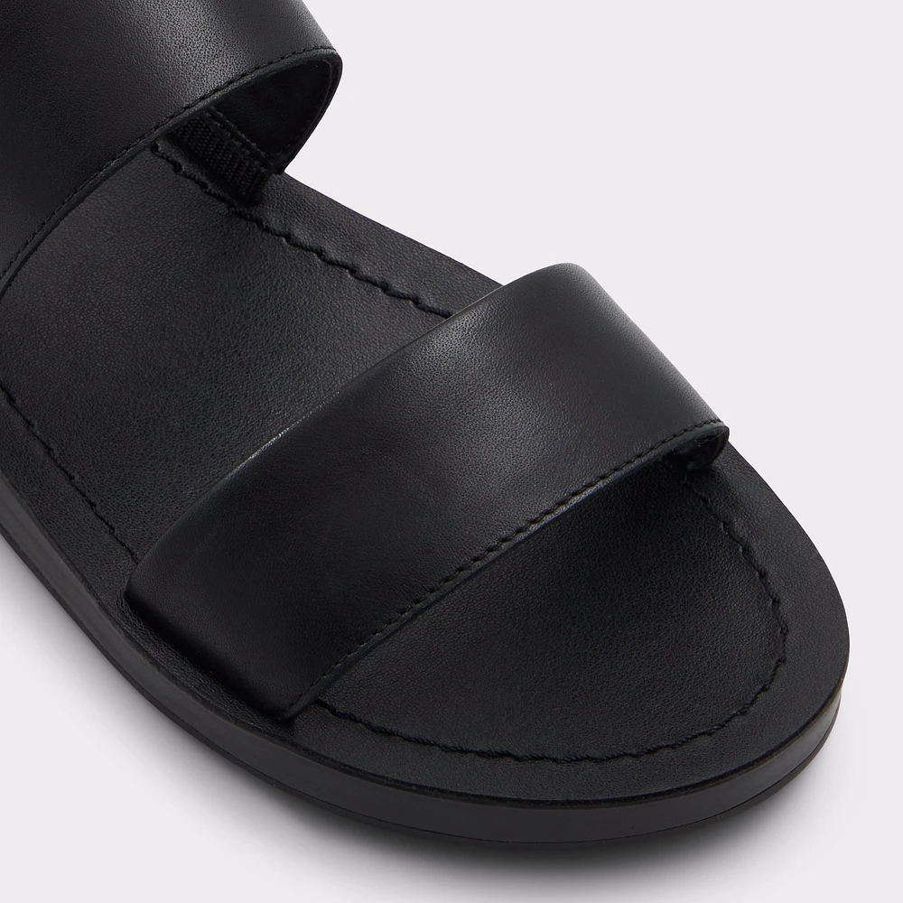 Bamaever Black Women's Flat Sandals | ALDO Canada