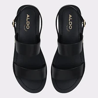 Bamaever Black Women's Flat Sandals | ALDO Canada