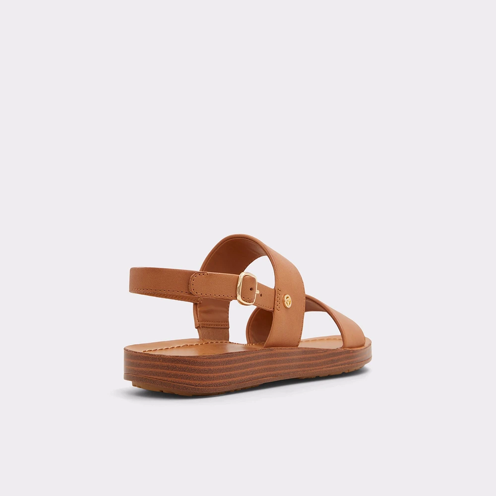 Bamaever Dark Beige Women's Flat Sandals | ALDO Canada