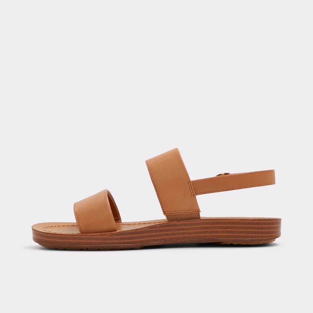 Bamaever Dark Beige Women's Flat Sandals | ALDO Canada