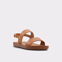 Bamaever Dark Beige Women's Flat Sandals | ALDO Canada