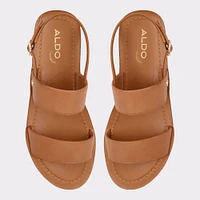 Bamaever Beige Foncé Femmes Sandales à talon plat | ALDO Canada